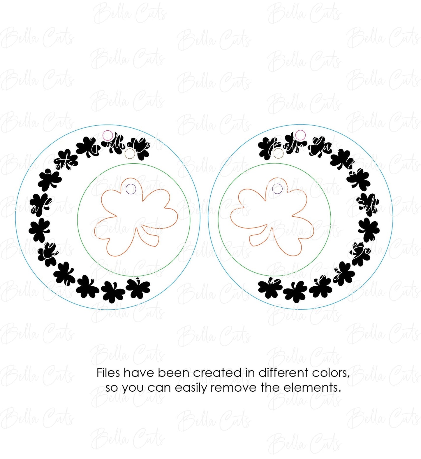 St. Patricks Day Earrings Svg, Laser Cut File, Irish Design Files, Shamrock Wood Earrings Svg, Acrylic Earring Svg, Commercial Use #343