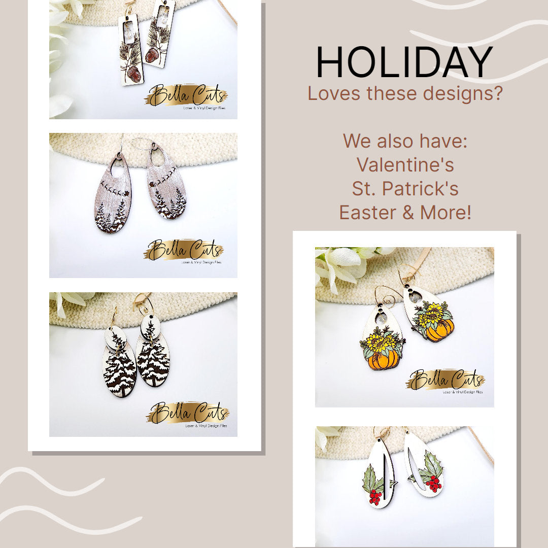 Sea Turtle Earring laser cut dangle earring SVG file for wood or acrylic, Commercial Use #337