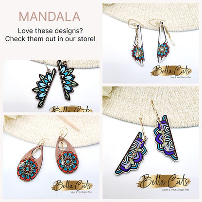 Butterfly 2 in 1 laser cut dangle earring SVG file for wood or acrylic #288