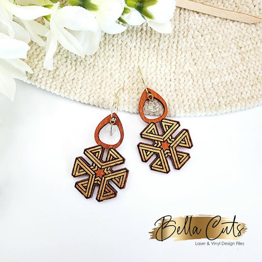 Geometric Earrings Svg, Earring Svg Files, Laser Cut Svg, Instant Digital Download #417