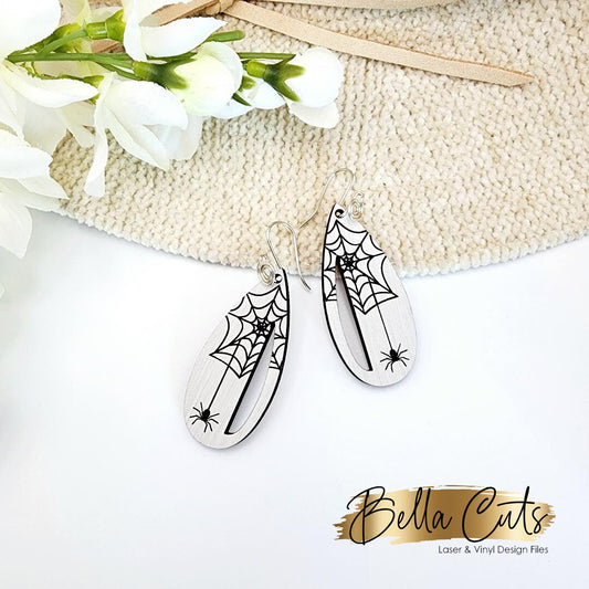 Spider Earrings Dangle, Earring Svg Files, Laser Cut Svg, Instant Digital Download #419